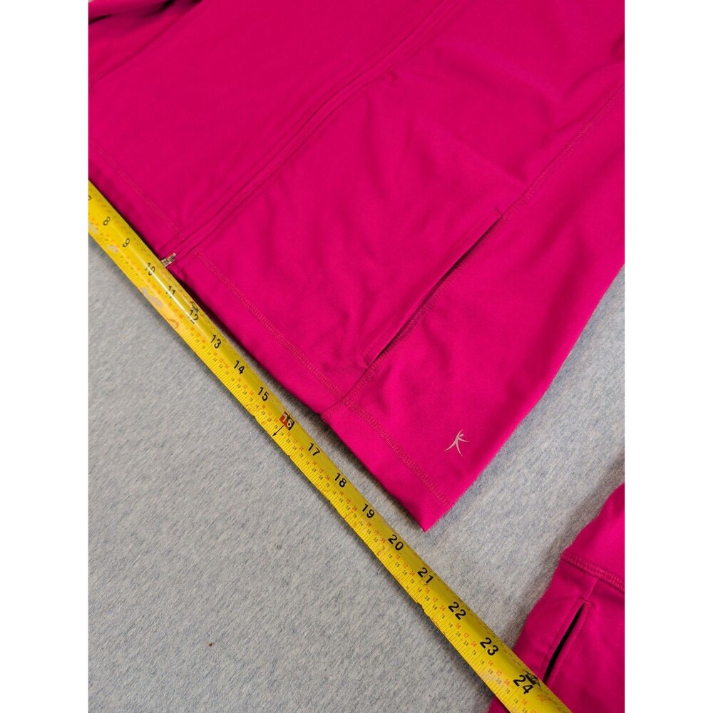 Danskin Now Womens L Smokin Hot Pink Jacket Stretch Breathable Active wear Gym - Picture 7 of 11